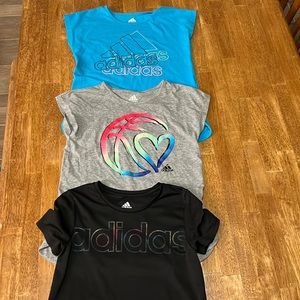 3 Girl’s Adidas Shirts!!